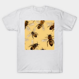 Honeycomb and Bee Pattern 19 T-Shirt